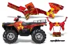 Polaris Sportsman 800 / 500 ATV Graphic Kit - 2005-2010 Meltdown Red