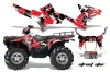 Polaris Sportsman 800 / 500 ATV Graphic Kit - 2005-2010 Street Star Red