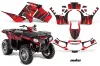 Polaris Sportsman 550 / 850 / 850SP / 1000 ATV Graphic Kit - 2009-2016 Nuke Red