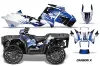 Polaris Sportsman WV850 ATV Graphic Kit - 2012-2015 Carbon X Blue