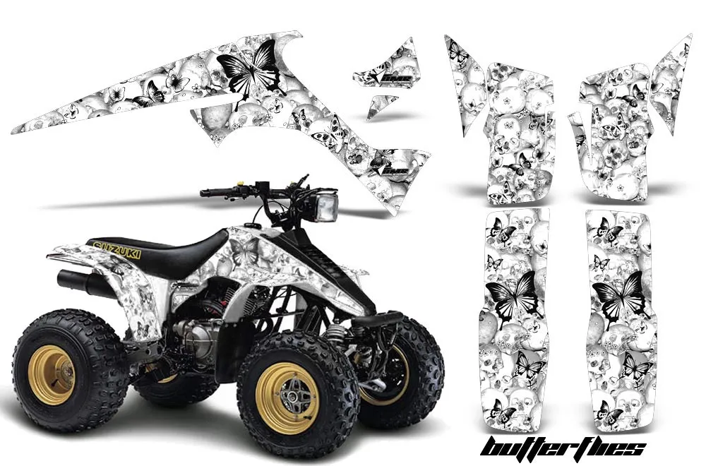Suzuki LT 230/R ATV Graphic Kit - All Years Butterfly White