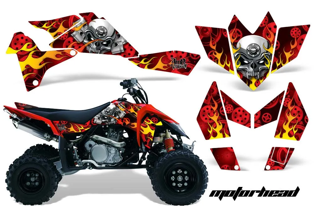 Suzuki LTR 450 ATV Graphic Kit - 2006-2009 Motorhead Red