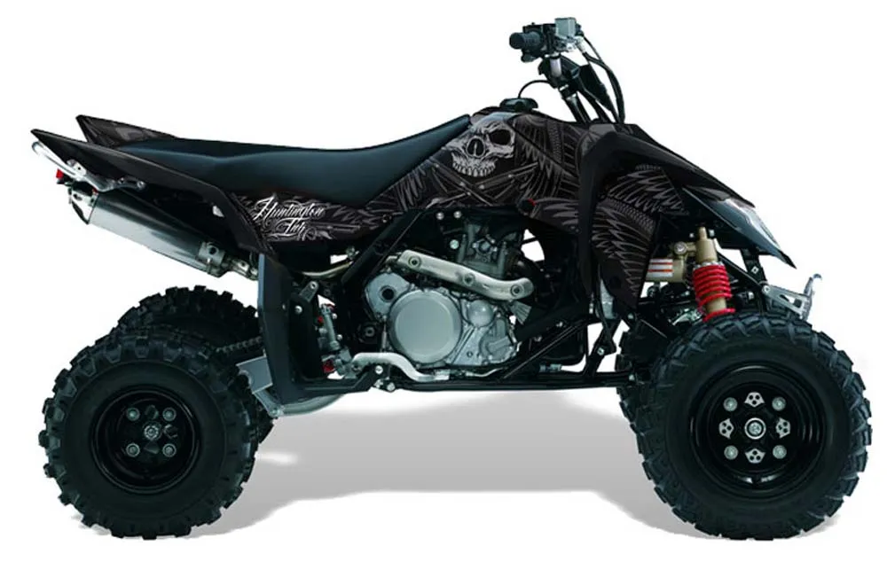 Suzuki LTR 450 ATV Graphic Kit - 2006-2009 Skulls N Hammer Silver