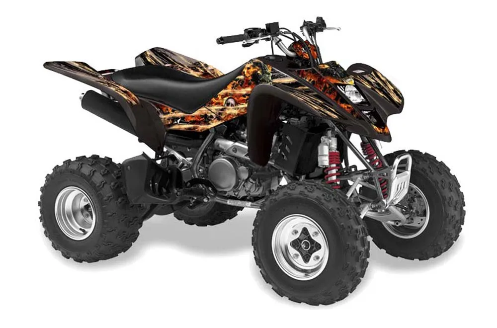 Suzuki LTZ 400 ATV Graphic Kit - 2003-2008 Firestorm Black
