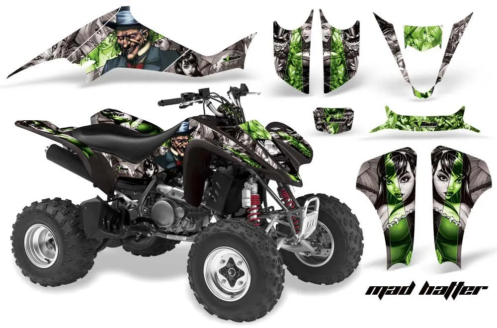 Suzuki LTZ 400 ATV Graphic Kit - 2003-2008 Mad Hatter Silver