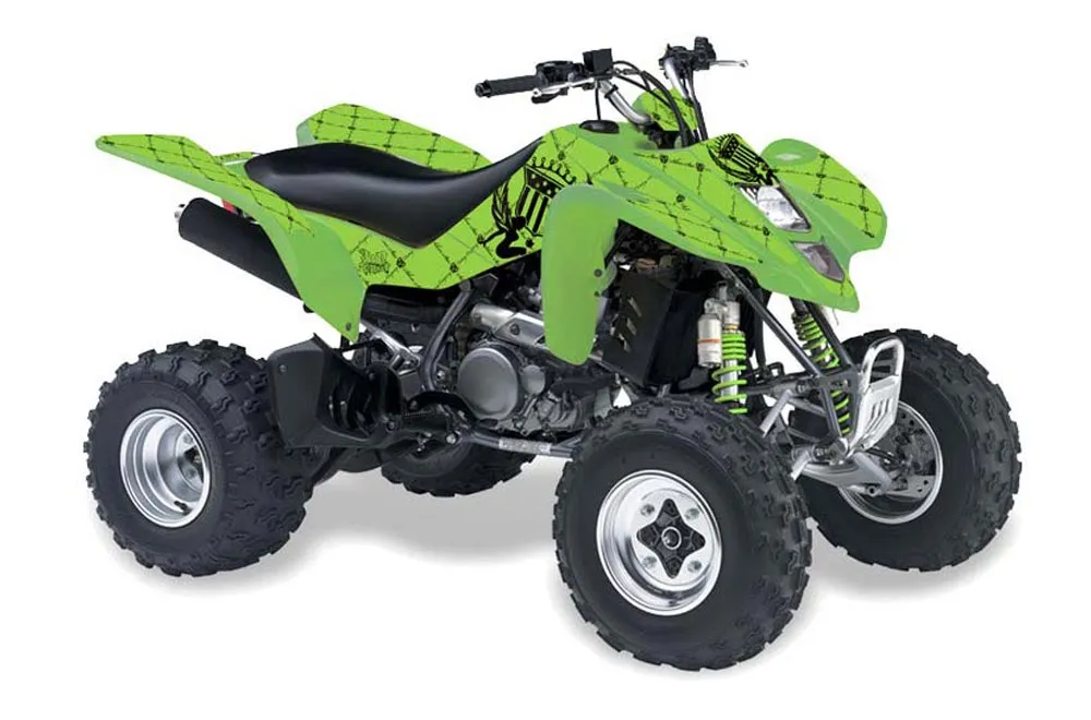 Suzuki LTZ 400 ATV Graphic Kit - 2003-2008 Silver Star - Silverhaze Black