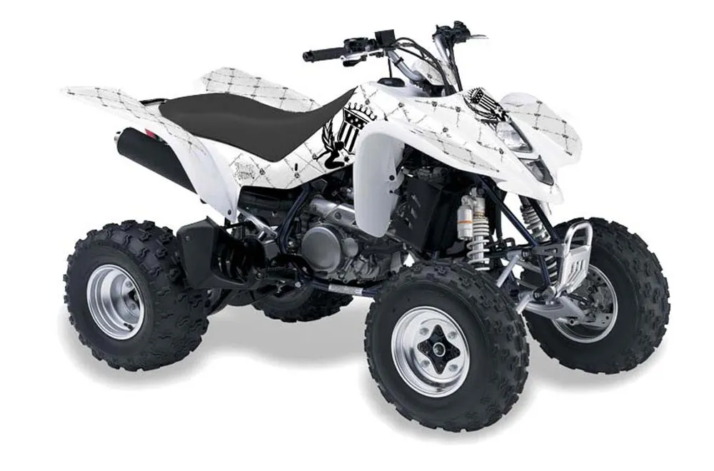 Suzuki LTZ 400 ATV Graphic Kit - 2003-2008 Silver Star - Reloaded Black