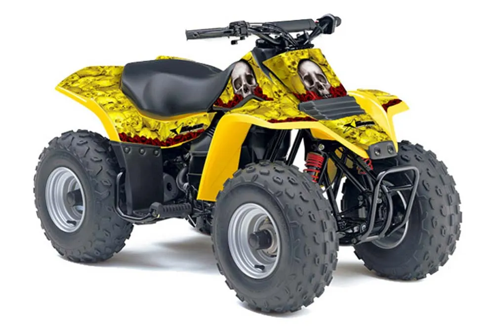 Suzuki QuadSport LT 80 ATV Graphic Kit - 1987-2006 Bone Collector Yellow