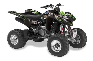 Suzuki LTZ 400 ATV Graphic Kit - 2003-2008 Mad Hatter Silver