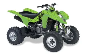 Suzuki LTZ 400 ATV Graphic Kit - 2003-2008 Silver Star - Silverhaze Black