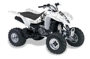 Suzuki LTZ 400 ATV Graphic Kit - 2003-2008 Silver Star - Reloaded Black