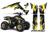 Suzuki LT 230/R ATV Graphic Kit - All Years Tribal Flames Yellow