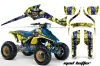 Suzuki LT 250 / 250 R ATV Graphic Kit - 1985-1992 Mad Hatter Yellow
