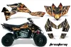 Suzuki LTR 450 ATV Graphic Kit - 2006-2009 Firestorm Black