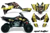 Suzuki LTR 450 ATV Graphic Kit - 2006-2009 Mad Hatter Black