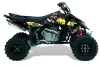 Suzuki LTR 450 ATV Graphic Kit - 2006-2009 Mad Hatter Black