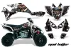 Suzuki LTR 450 ATV Graphic Kit - 2006-2009 Mad Hatter White