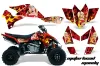 Suzuki LTR 450 ATV Graphic Kit - 2006-2009 Motorhead Mandy Red