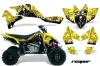 Suzuki LTR 450 ATV Graphic Kit - 2006-2009 Reaper Yellow