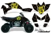 Suzuki LTR 450 ATV Graphic Kit - 2006-2009 Silver Star - Reloaded Yellow