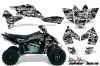 Suzuki LTR 450 ATV Graphic Kit - 2006-2009 Silver Star - Silverhaze White