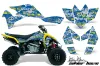 Suzuki LTR 450 ATV Graphic Kit - 2006-2009 Silver Star - Silverhaze Yellow