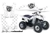 Suzuki LTZ 250 ATV Graphic Kit - 2004-2011 Silver Star - Reloaded White