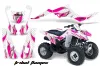 Suzuki LTZ 250 ATV Graphic Kit - 2004-2011 Tribal Flames Pink