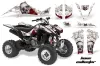 Suzuki LTZ 400 ATV Graphic Kit - 2003-2008 Bone Collector White