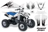 Suzuki LTZ 400 ATV Graphic Kit - 2003-2008 Diamond Flames White