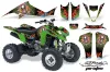 Suzuki LTZ 400 ATV Graphic Kit - 2003-2008 Ed Hardy - Pirates Green