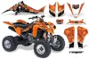 Suzuki LTZ 400 ATV Graphic Kit - 2003-2008 Reaper Orange