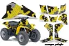 Suzuki QuadSport LT 80 ATV Graphic Kit - 1987-2006 Camoplate Yellow