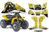 Suzuki QuadSport LT 80 ATV Graphic Kit - 1987-2006 Reaper Yellow