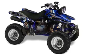 Yamaha Warrior 350 ATV Graphic Kit - All Years Mad Hatter Blue