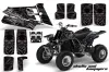 Yamaha Banshee 350 (Full Bore Plastics) ATV Graphic Kit - All Years Skulls and Hammers Black