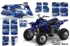 Yamaha Banshee 350 (Full Bore Plastics) ATV Graphic Kit - All Years Silver Star - Silverhaze Blue