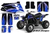 Yamaha Banshee 350 (Full Bore Plastics) ATV Graphic Kit - All Years Tribal Flames Blue