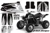 Yamaha Banshee 350 (Full Bore Plastics) ATV Graphic Kit - All Years Tribal Flames Silver