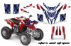 Yamaha Blaster YFS200 ATV Graphic Kit - 1988-2001 Stars n Stripes Red