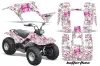 Yamaha Breeze 125 ATV Graphic Kit - 1989-2007 Butterfly Pink