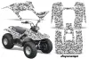 Yamaha Breeze 125 ATV Graphic Kit - 1989-2007 Digi Camo White