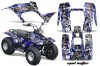 Yamaha Breeze 125 ATV Graphic Kit - 1989-2007 Mad Hatter Blue