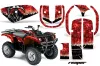 Yamaha Grizzly 660 ATV Graphic Kit - All Years Reaper Red