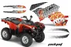 Yamaha Grizzly 700 / 550 ATV Graphic Kit - 2007-2014 Jack Pot White