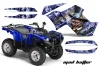 Yamaha Grizzly 700 / 550 ATV Graphic Kit - 2007-2014 Mad Hatter Blue
