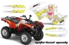 Yamaha Grizzly 700 / 550 ATV Graphic Kit - 2007-2014 Motorhead Mandy Red