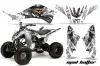 Yamaha Raptor 125 ATV Graphic Kit - 2011-2014 Mad Hatter Silver