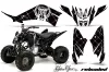 Yamaha Raptor 125 ATV Graphic Kit - 2011-2014 Silver Star - Reloaded Black