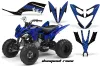 Yamaha Raptor 250 ATV Graphic Kit - 2008-2014 Diamond Race Blue